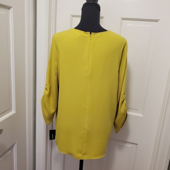 NWT Alfani Warm Olive In Color Blouse Size Medium, Colorful, Business - Picture 5 of 9
